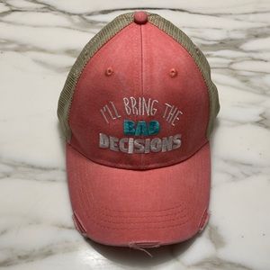 Distressed hat. New with tags.